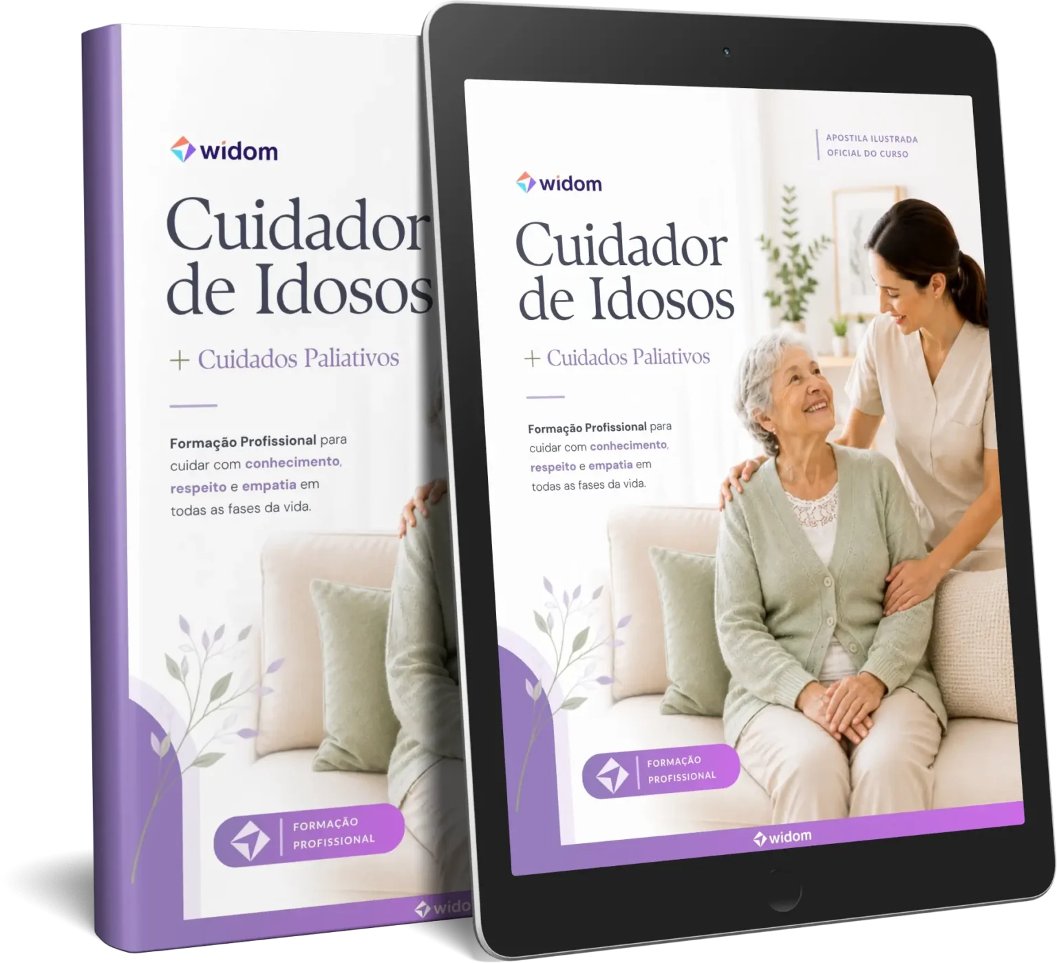 Apostila Ilustrada | Curso de Cuidador de Idosos | Widom
