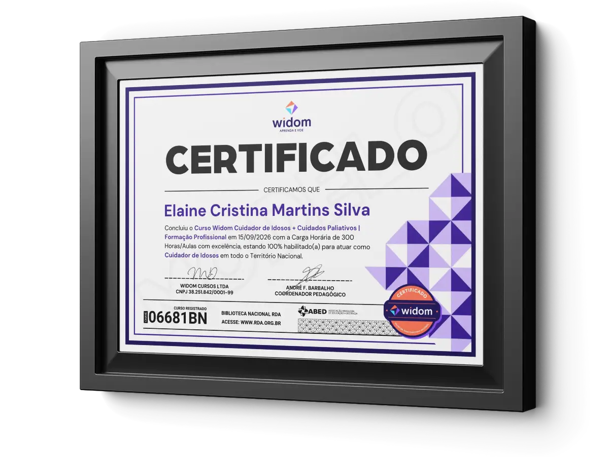 Curso de Cuidador de Idosos com Certificado Profissional | Widom
